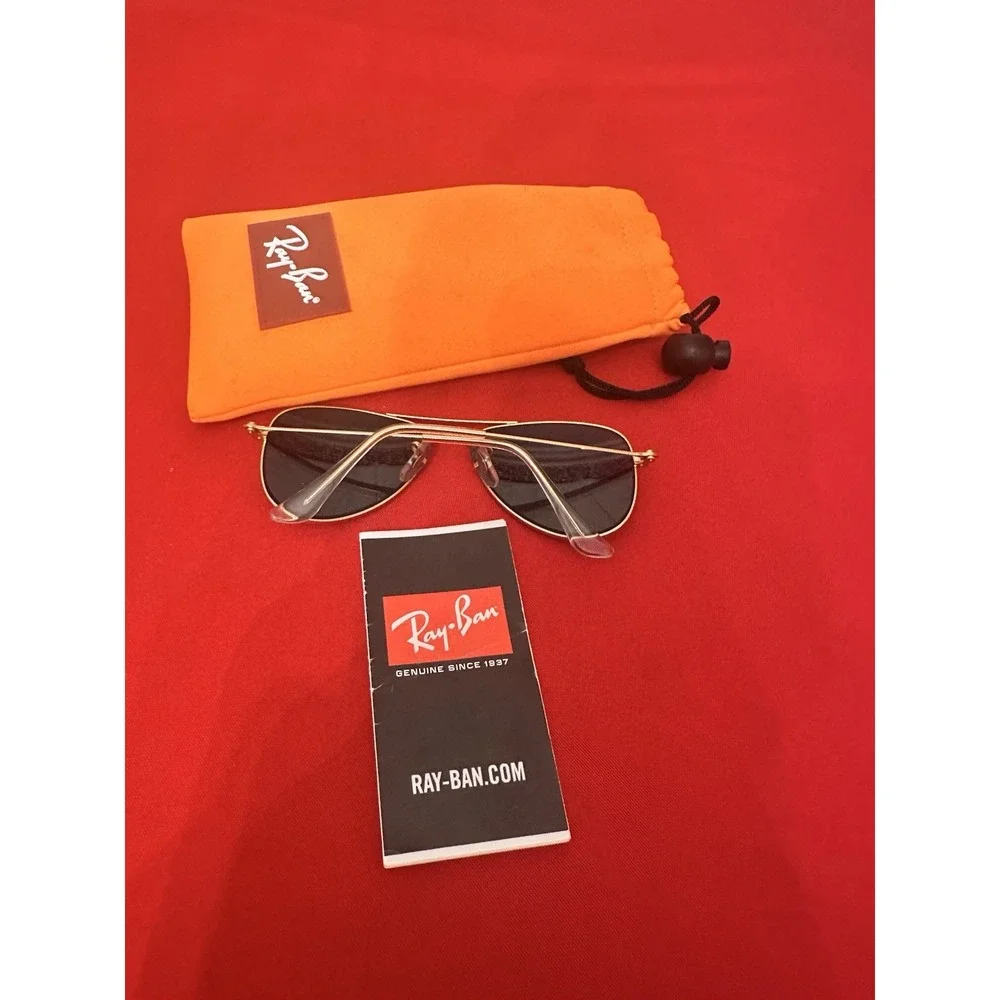 Ray Bans Youth Size Metal Frame Mirror Lens Aviator Style